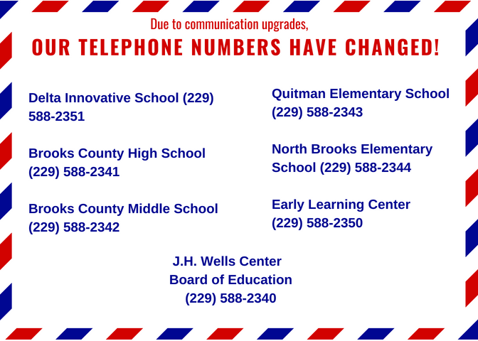 Telephone Numbers Have Changed!
