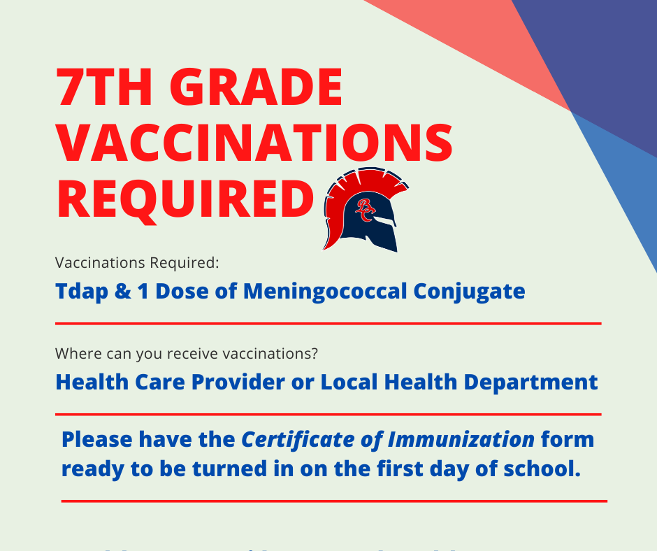 7th Grade Vaccinations
