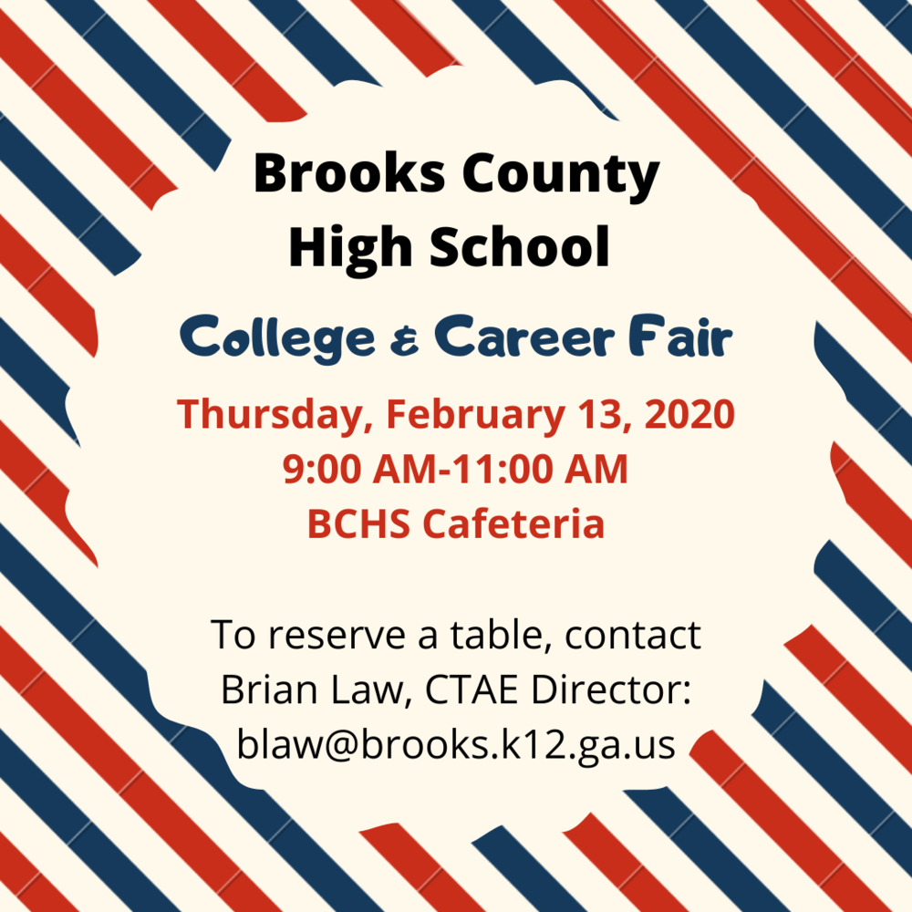 BCHS College & Career Fair 02/13/2020 Brooks County High School