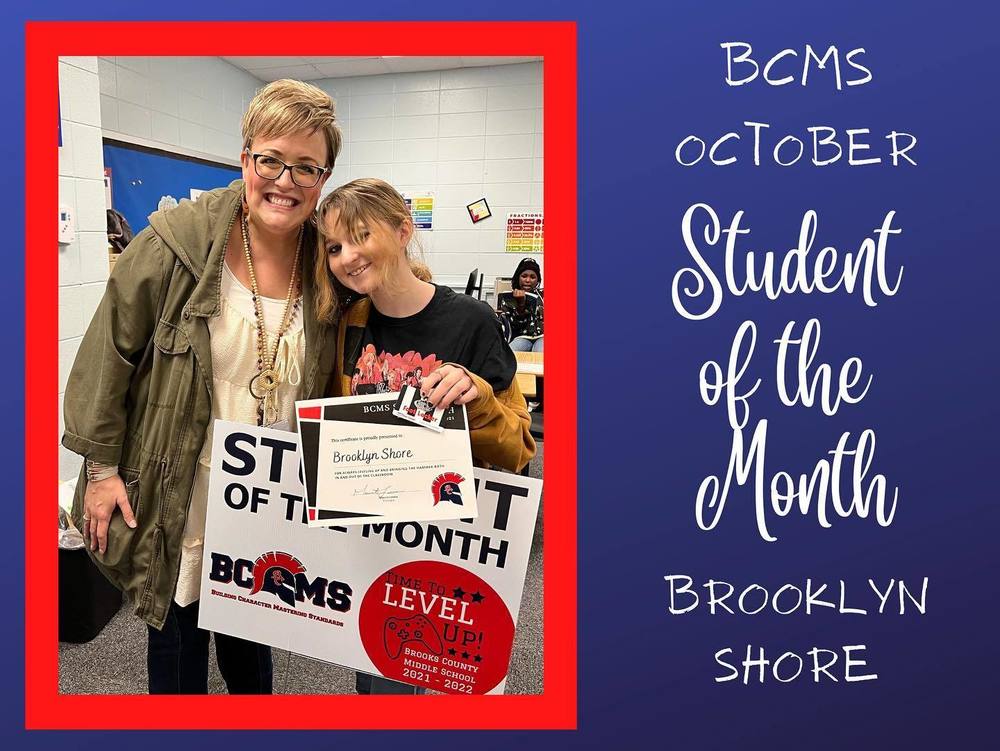 October Student of the Month