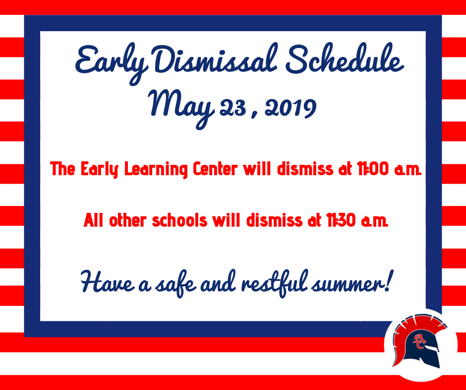 Early Dismissal Schedule
