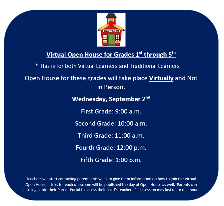 Virtual Open House Quitman Elementary School