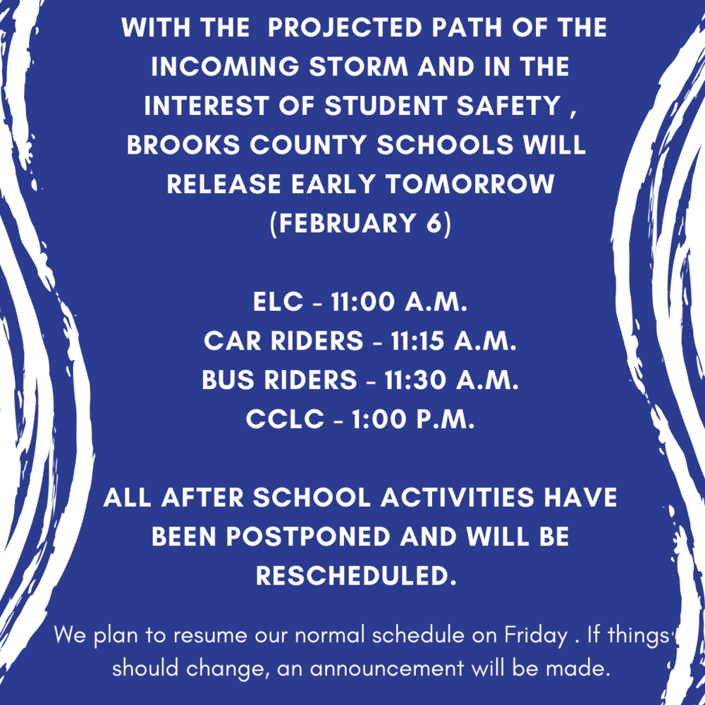 Early Release Related to Weather