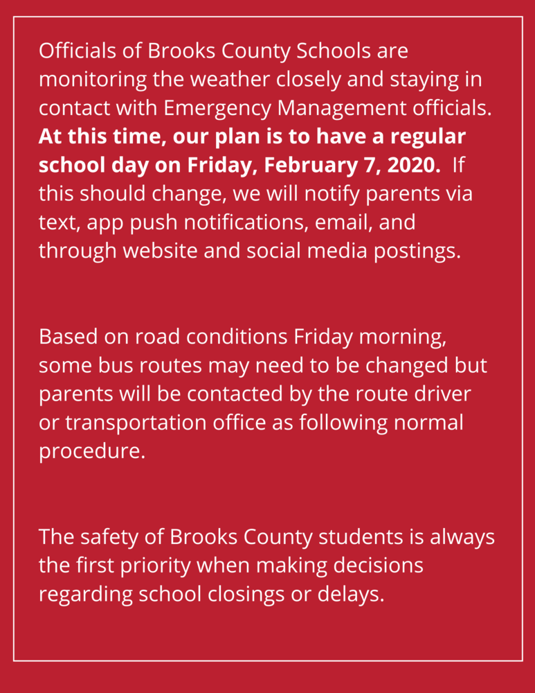 School Update - February 7
