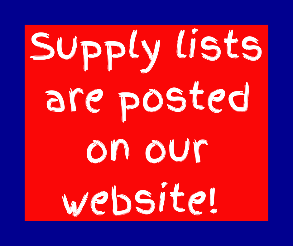 Supply Lists Are Ready!