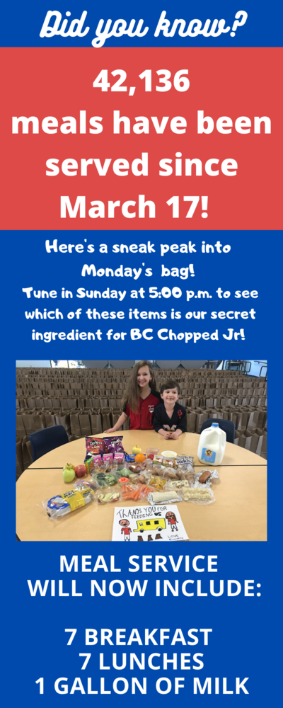 May 4 Meal Service Announcment