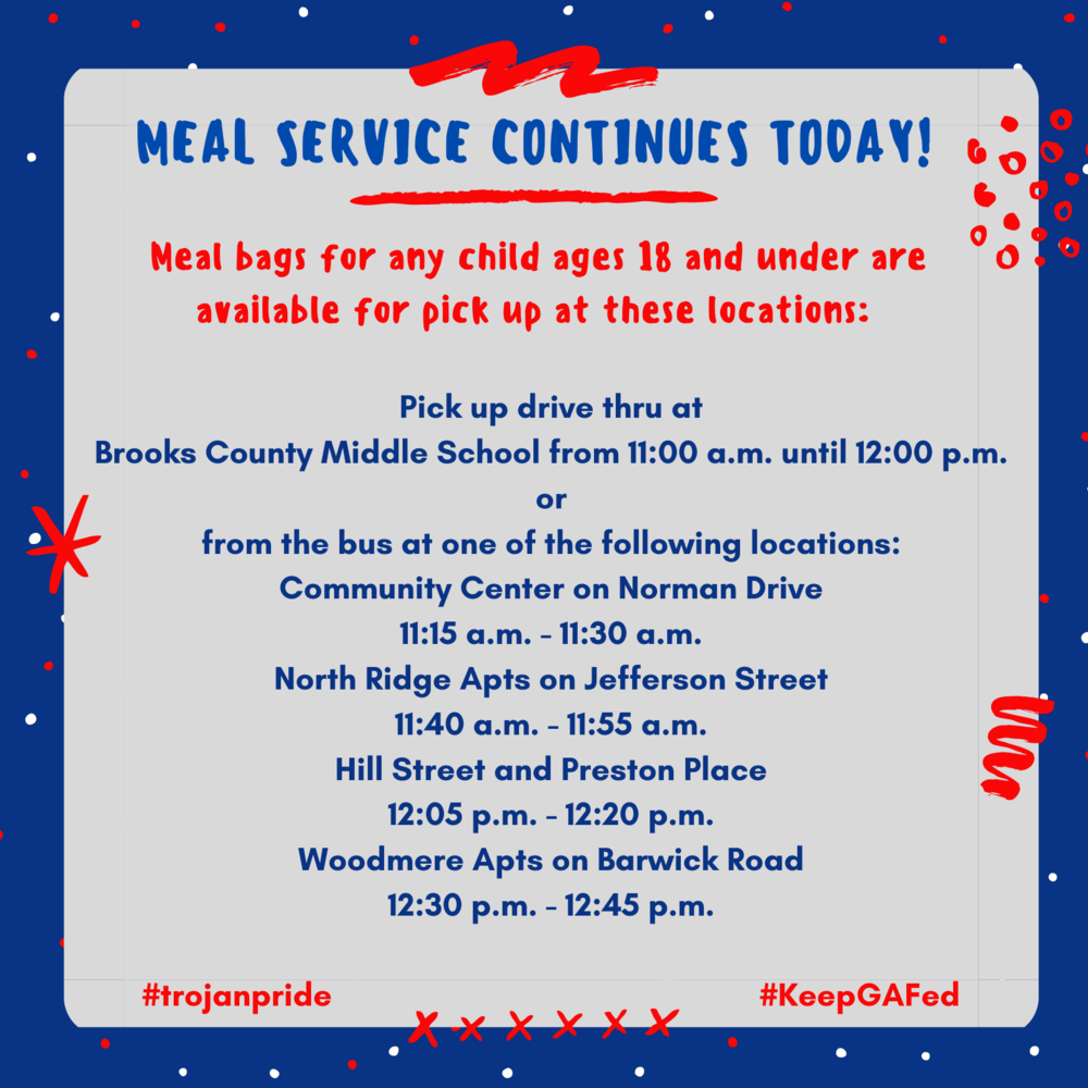 Today's Meal Service Information