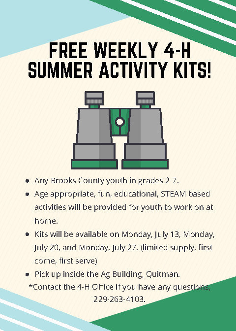 Free Weekly 4-H Summer Activity Kits