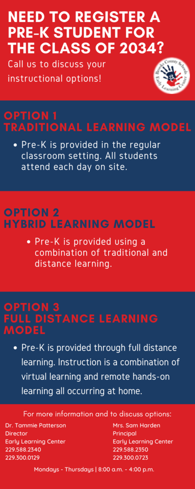PreK Learning Options