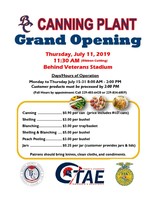 Grand Opening for BC Canning Plant