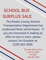 School Bus Surplus Sale