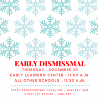 Early Dismissal Schedule - Dec. 20