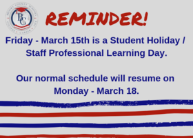 March 15 Holiday for Students