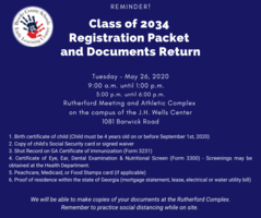 Class of 2034 Packet Return Reminder
