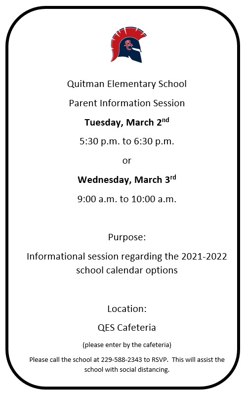 Parent Calendar Information Meeting