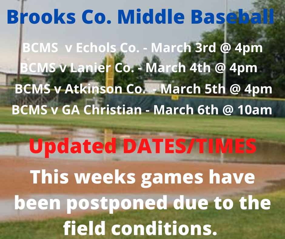 BCMS Baseball Update 2/2/21