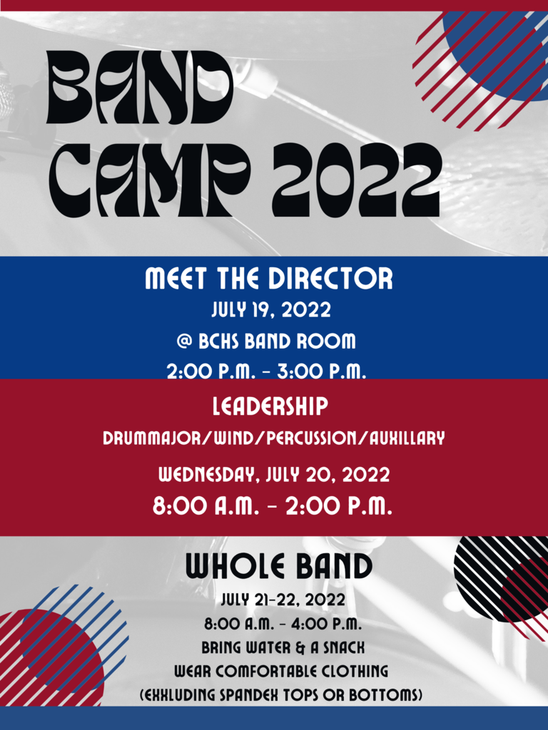 Band Camp 2022 Announcemnt